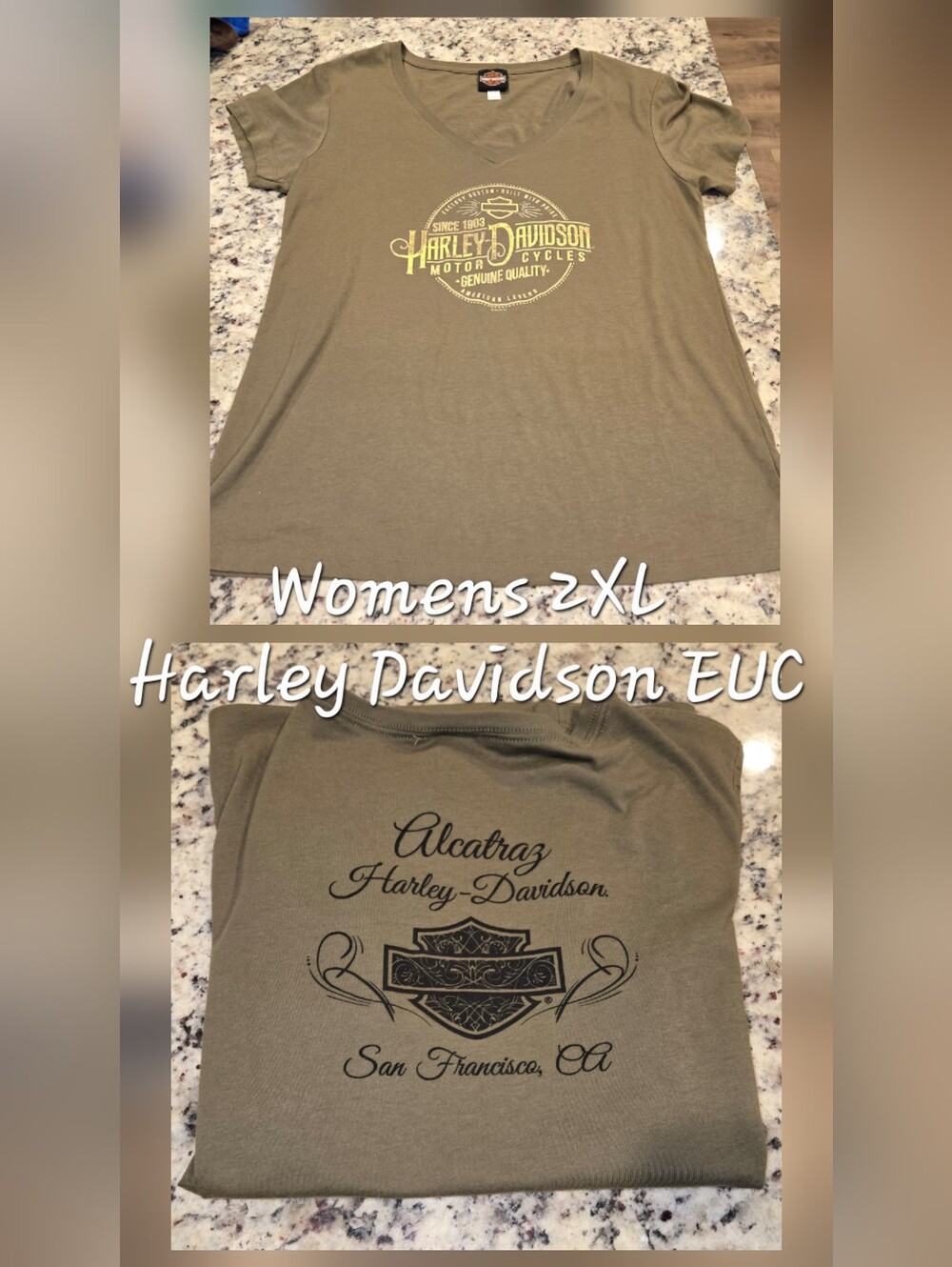 Harley-Davidson Women's Olive Graphic Tee 2XL